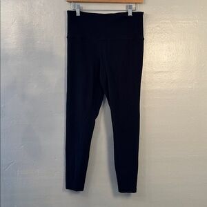 Athleta Womens Elation Rib Tight Black Size Large High Rise Ribbed Leggings